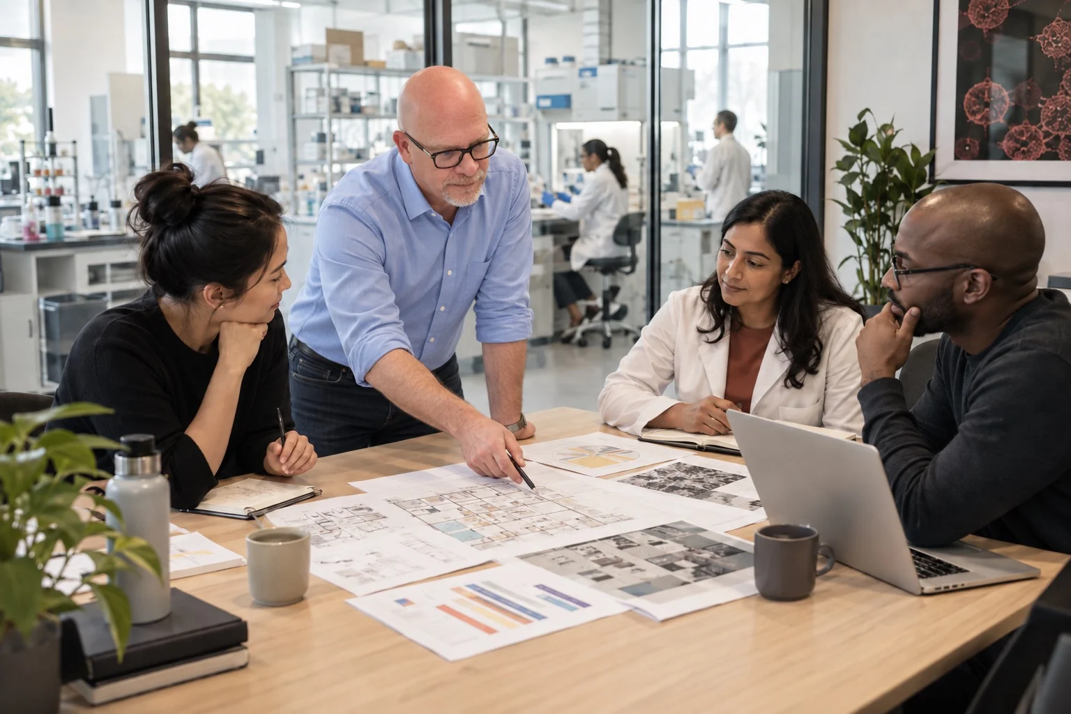 Early-stage life-science leaders planning laboratory capacity and organizational growth